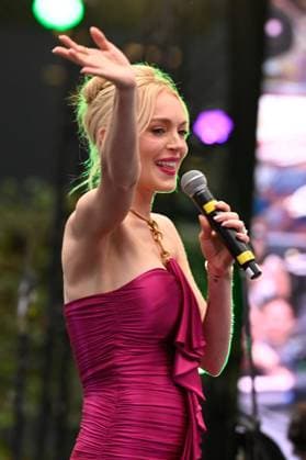 July 24, 2025, Mexico City, Ciudad de Mexico, Mexico: Actress Lindsay Lohan is interview during the purple carpet for Freakier Friday movie at Cinepolis Toreo Parque Central. on July 24, 2025 in Mexico City, Mexico. Mexico City Mexico - ZUMAe321 20250724_zea_e321_052 Copyright: xCarlosxTischlerx