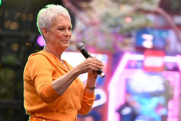 July 24, 2025, Mexico City, Ciudad de Mexico, Mexico: Actress Jamie Lee Curtis is interview during the purple carpet for Freakier Friday movie at Cinepolis Toreo Parque Central. on July 24, 2025 in Mexico City, Mexico. Mexico City Mexico - ZUMAe321 20250724_zea_e321_121 Copyright: xCarlosxTischlerx