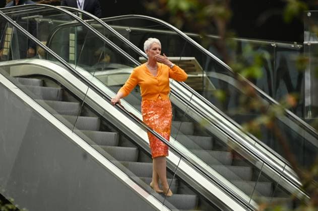 July 24, 2025, Mexico City, Ciudad de Mexico, Mexico: Actress Jamie Lee Curtis arriving the purple carpet for Freakier Friday movie at Cinepolis Toreo Parque Central. on July 24, 2025 in Mexico City, Mexico. Mexico City Mexico - ZUMAe321 20250724_zea_e321_005 Copyright: xCarlosxTischlerx