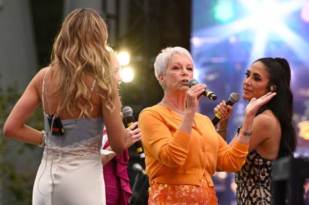 July 24, 2025, Mexico City, Ciudad de Mexico, Mexico: Actress Jamie Lee Curtis is interview during the purple carpet for Freakier Friday movie at Cinepolis Toreo Parque Central. on July 24, 2025 in Mexico City, Mexico. Mexico City Mexico - ZUMAe321 20250724_zea_e321_022 Copyright: xCarlosxTischlerx