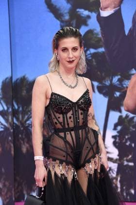 Karin Brettmeister at the German premiere of DIE NACKTE KANONE in Berlin on 24 07 2025