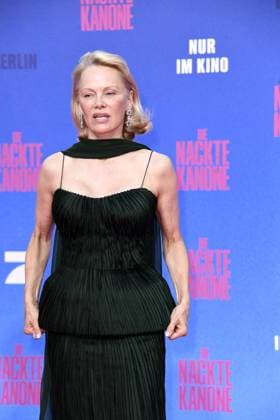 Pamela Anderson at the German premiere of DIE NACKTE KANONE in Berlin on 24 07 2025