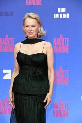 Pamela Anderson at the German premiere of DIE NACKTE KANONE in Berlin on 24 07 2025