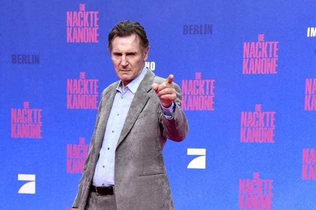 Liam Neeson at the German premiere of DIE NACKTE KANONE in Berlin on 24 07 2025