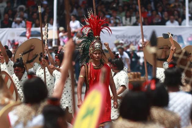 Mass performance for Mexico Tenochtitlan anniversary in Mexico City MEXICO CITY, MEXICO - JULY 26: Dancers and actors take part in a mass performance marking the 700th anniversary of the foundation of Mexico -Tenochtitlan, at Zocalo main square, in Mexico City, Mexico on July 26, 2025. Daniel Cardenas Anadolu Mexico City Mexico. Editorial use only. Please get in touch for any other usage.  Copyright: x2025xAnadoluxDanielxCardenasx