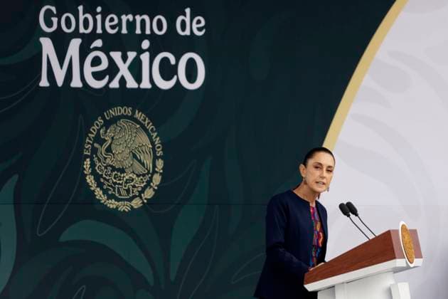 Mexico s President Claudia Sheinbaum Pardo speaks during the ceremony for 700th Anniversary of the Tenochtitlan Foundation at main square Zocalo. on July 26, 2025, in Mexico City, Mexico. Mexico City Mexico - ZUMAe321 20250726_zia_e321_013 Copyright: xLuisxBarronx