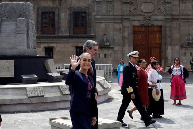Mexico s President Claudia Sheinbaum Pardo attends the ceremony for 700th Anniversary of the Tenochtitlan Foundation at main square Zocalo. on July 26, 2025, in Mexico City, Mexico. Mexico City Mexico - ZUMAe321 20250726_zia_e321_019 Copyright: xLuisxBarronx