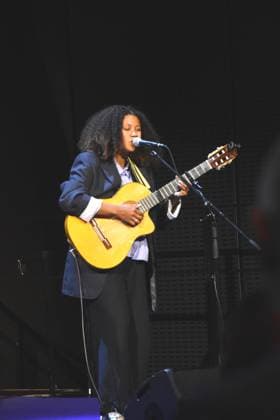 Ami Warning Songwriter, Pop Soul Reggae singer Munich 26 07 2025 Auditorium of BMW Welt,Bavarias Minister of the Interior Joachim Herrmann awards the Bavarian Committed Prize 2025 for extraordinary achievements by volunteers Munich