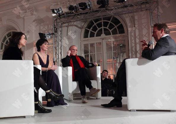 Roma Ryan, Enya, Nicky Ryan, Steven Gaetjen Warner Music Group Central Europe and Staatsballett Berlin presenting Enya s new album And Winter Came at Orangerie Schloss Charlottenburg , Berlin, Germany WENN 2154268.jpg
