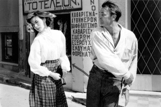 The Angry Hills Movie Stills Jul 15, 1959; Athens, Greece ; Actor ROBERT MITCHUM stars as Mike Morrison and ELISABETH MUELLER as Lisa Kyriakides in the war drama The Angry Hills. Directed by Robert Aldrich. Athens GREECE Copyright: xMGMx