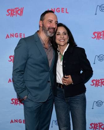 July 28, 2025, Los Angeles, California, USA: TONY HALE and JULIA LOUISE-DREYFUS at the premiere of SKETCH, held at Cinemark Playa Vista in Los Angeles, California Los Angeles USA - ZUMAs247 20250728_zmp_s247_004 Copyright: xCharliexSteffensx