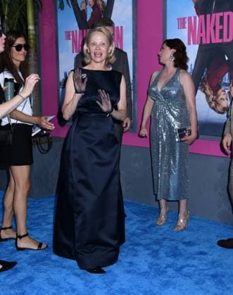 July 28, 2025, New York, Ny, United States: Pamela Anderson attends the US Premiere of The Naked Gun at SVA Theater in New York. July 28, 2025. New York United States - ZUMAp281 20250728_zea_p281_047 Copyright: xPhotoxImagexPressx