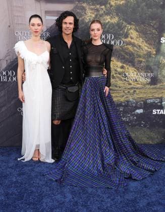 Outlander Blood of My Blood Premiere - LA Hermione Corfield, Jamie Roy, Harriet Slater At The Outlander: Blood of my Blood Premiere Event At DGA Theater Complex , In Los Angeles CA, USA on July 28, 2025. Photo by Fati S ABACAPRESS.COM Los Angeles CA United States  Copyright: xFatixSadou ABACAPRESS.COMx