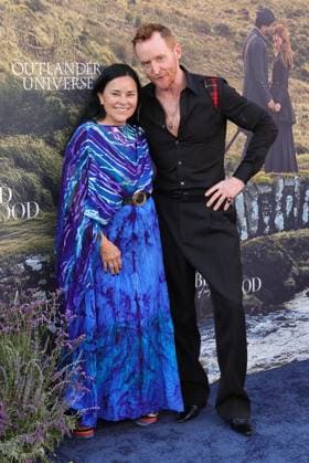 28 July 2025 . Los Angeles, California - Diana Gabaldon, Tony Curran At Outlander: Blood of my Blood Premiere Event held at DGA Theater Complex in Los Angeles. Los Angeles USA - ZUMAa123 20250728_zaa_a123_018 Copyright: xFSx