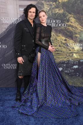 28 July 2025 . Los Angeles, California - Jamie Roy, Harriet Slater At Outlander: Blood of my Blood Premiere Event held at DGA Theater Complex in Los Angeles. Los Angeles USA - ZUMAa123 20250728_zaa_a123_049 Copyright: xFSx