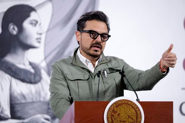 Director of the Mexican Social Security Institute (IMSS), Zoo Robledo speaks during a press conference about the health services programs at the National Palace. on July 29, 2025 in Mexico City, Mexico. Mexico City MEX - ZUMAe321 20250729_zia_e321_004 Copyright: xLuisxBarronx