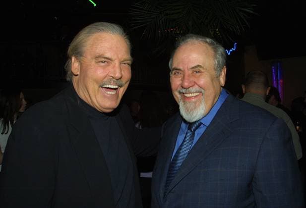 FOX TV Winter 2002 All Star Party Jan 11, 2002; Los Angeles, CA, USA; Actor STACY KEACH & Producer GEORGE SCHLATTER @ the FOX TV Winter 2002 All Star Party.. Copyright: xRobertxMillardx