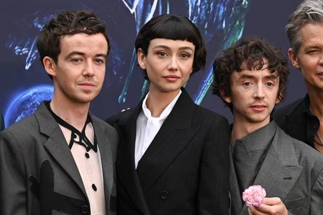 Alex Lawther, Sydney Chandler and Samuel Blenkin attends Alien: Earth European Premiere at the Barbican Centre in London, England. UK. Tuesday 29th July 2025. Copyright: xJamesxWarrenx adycq052