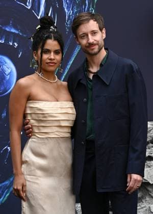 Zazie Beetz and David Rysdahl attends Alien: Earth European Premiere at the Barbican Centre in London, England. UK. Tuesday 29th July 2025. Copyright: xJamesxWarrenx adycq086