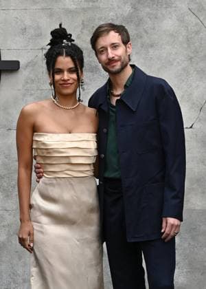 Zazie Beetz and David Rysdahl attends Alien: Earth European Premiere at the Barbican Centre in London, England. UK. Tuesday 29th July 2025. Copyright: xJamesxWarrenx adycq098