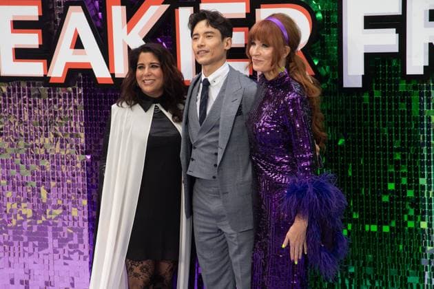 Freakier Friday UK Premiere Arrivals at Odeon Luxe, Leicester Square, London, UK (L-R) - Director Nisha Ganatra, Manny Jacinto, Producer Kristin Burr attends The Freakier Friday UK Premiere at Odeon Luxe, Leicester Square, London, England, UK on Thursday 31 July, 2025., Credit:Justin Ng Avalon UK, England, London, Odeon Luxe, Leicester Square Copyright: xJustinxNgx xAvalonx 1027038952
