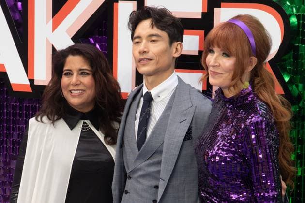 Freakier Friday UK Premiere Arrivals at Odeon Luxe, Leicester Square, London, UK (L-R) - Director Nisha Ganatra, Manny Jacinto, Producer Kristin Burr attends The Freakier Friday UK Premiere at Odeon Luxe, Leicester Square, London, England, UK on Thursday 31 July, 2025., Credit:Justin Ng Avalon UK, England, London, Odeon Luxe, Leicester Square Copyright: xJustinxNgx xAvalonx 1027038953