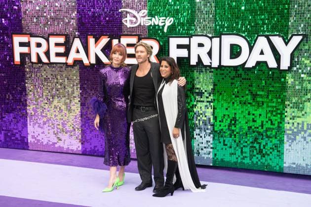 Freakier Friday UK Premiere Arrivals at Odeon Luxe, Leicester Square, London, UK L-R) - Producer Kristin Burr, Chad Michael Murray and Director Nisha Ganatra attends The Freakier Friday UK Premiere at Odeon Luxe, Leicester Square, London, England, UK on Thursday 31 July, 2025., Credit:Justin Ng Avalon UK, England, London, Odeon Luxe, Leicester Square Copyright: xJustinxNgx xAvalonx 1027039058