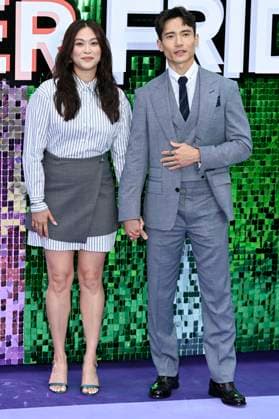 Dianne Doan with partner Manny Jacinto at the premiere of the movie Freakier Friday at Odeon Luxe Leicester Square London, 31 07 2025 Foto:xS.xVasx xFuturexImagex friday_5164