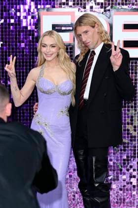 Lindsay Lohan and Ludovic de Saint Sernin at the premiere of the movie Freakier Friday at Odeon Luxe Leicester Square London, 31 07 2025 Foto:xS.xVasx xFuturexImagex friday_5242