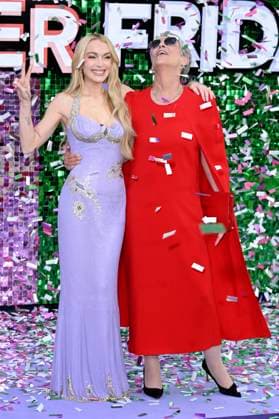 Lindsay Lohan and Jamie Lee Curtis at the premiere of the movie Freakier Friday at Odeon Luxe Leicester Square London, 31 07 2025 Foto:xS.xVasx xFuturexImagex friday_5279