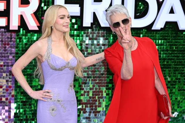 Lindsay Lohan and Jamie Lee Curtis at the premiere of the movie Freakier Friday at Odeon Luxe Leicester Square London, 31 07 2025 Foto:xS.xVasx xFuturexImagex friday_5282