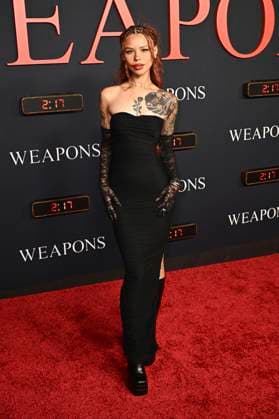 Eleanor Barnes at the world premiere of the movie Weapons at the United Theatre on Broadway Los Angeles, 31 07 2025 Foto:xD.xStarbuckx xFuturexImagex weapons_5701