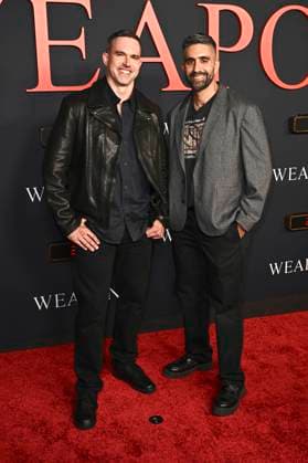 Joe Murphy with companion at the world premiere of the movie Weapons at the United Theatre on Broadway Los Angeles, 31 07 2025 Foto:xD.xStarbuckx xFuturexImagex weapons_5752
