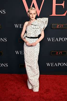 Julia Garner at the world premiere of the movie Weapons at the United Theatre on Broadway Los Angeles, 31 07 2025 Foto:xD.xStarbuckx xFuturexImagex weapons_5794