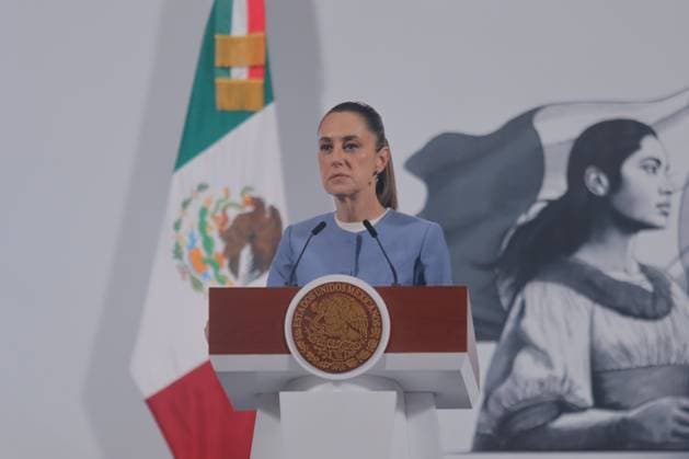 Mexico™s President Claudia Sheinbaum Holds Briefing Mexico s President Claudia Sheinbaum speaks during a news conference about the recent release order for Israel Vallarta, linked to an alleged kidnapping, after 20 years in prison without a sentence at National Palace. on August 1, 2025 in Mexico City, Mexico. (Photo by Carlos Santiago Eyepix Group) Copyright: xCarlosxSantiago xEyepixxGroupx CS_01082025_163666