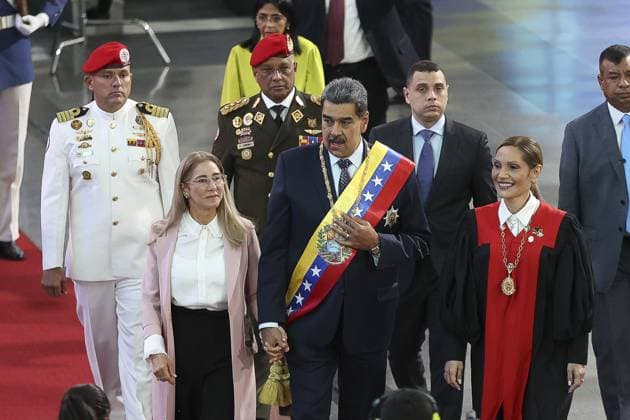Venezuelan President Maduro opens the Judicial Year 2025 in Venezuela CARACAS, VENEZUELA - JANUARY 31: President of Venezuela, Nicolas Maduro, greets his supporters and judges, before the Opening of the Judicial Year 2025, at the headquarters of the Supreme Court of Justice, in Caracas, Venezuela on January 31, 2025. Venezuela World. Editorial use only. Please get in touch for any other usage.  Copyright: x2025xAnadoluxPedroxRancesxMatteyx