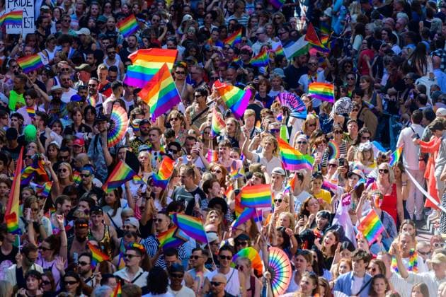 News Bilder des Tages stockholm, sweden, 02 aug 2025, pride parade in the inner city *** stockholm, schweden, 02. aug 2025, pride parade in der innenstadt Copyright: xx