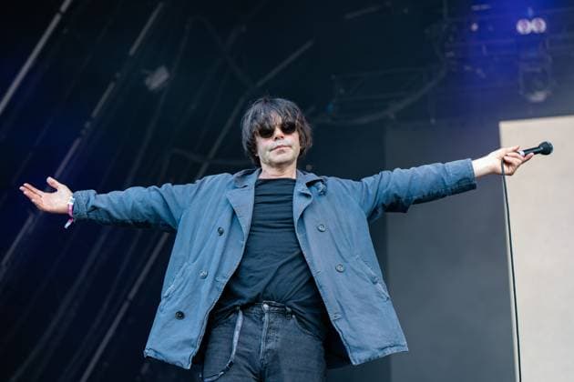 Heritage Live music festival in Essex, UK - 02 Aug 2025 Tim Burgess of The Charlatans seen performing live on stage during the Heritage Live music festival. Heritage Live music festival was held at The Audley End Estate in Essex. Bands playing were Ash, The Charlatans and The Manic Street Preachers, Opening and the day was a DJ set from Chris Moyles who then hosted the days event by introducing the bands to the stage. Essex United Kingdom Copyright: xBonniexBritainx xSOPAxImagesx ACB06907