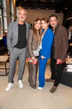 abb Rene M Simone Thomalla, Anja Kling and Oliver Haas as guests on the occasion of the German premiere of the play Vanja by the Komoedie am Kurfuerstendamm at the Neues Haus of the Berliner Ensemble on August 03, 2025 in Berlin Berlin Germany