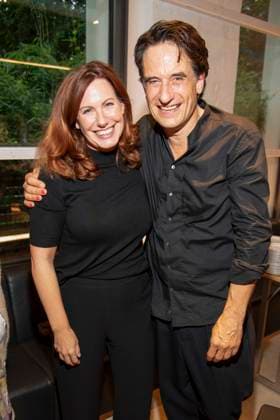 abb Oliver Mommsen and Katja Runge actor girlfriend at the German premiere of the play Vanja by the Komoedie am Kurfuerstendamm at the Neues Haus of the Berliner Ensemble on August 03, 2025 in Berlin Berlin Germany
