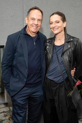 abb Moritz Lindbergh and Nicola Ransom Actors on the occasion of the German premiere of the play Vanja by the Komoedie am Kurfuerstendamm at the Neues Haus of the Berliner Ensemble on August 03, 2025 in Berlin Berlin Germany