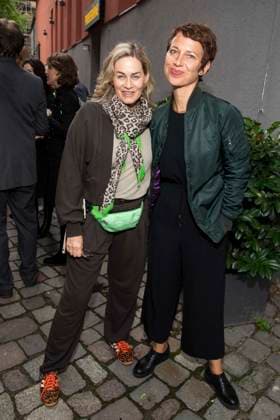 abb Gesine Cukrowski and Agnes Mann Actress on the occasion of the German premiere of the play Vanja by the Komoedie am Kurfuerstendamm at the Neues Haus of the Berliner Ensemble on August 03, 2025 in Berlin Berlin Germany