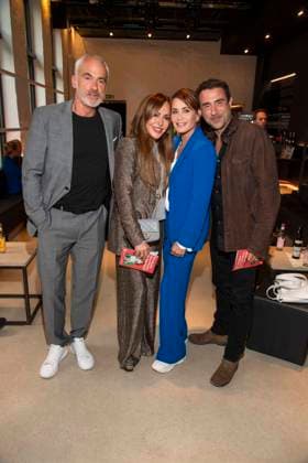 abb Rene M Simone Thomalla, Anja Kling and Oliver Haas as guests on the occasion of the German premiere of the play Vanja by the Komoedie am Kurfuerstendamm at the Neues Haus of the Berliner Ensemble on August 03, 2025 in Berlin Berlin Germany