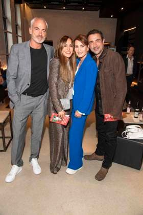abb Rene M Simone Thomalla, Anja Kling and Oliver Haas as guests on the occasion of the German premiere of the play Vanja by the Komoedie am Kurfuerstendamm at the Neues Haus of the Berliner Ensemble on August 03, 2025 in Berlin Berlin Germany