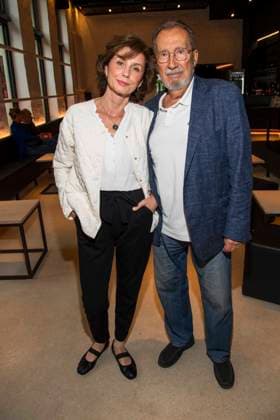 abb Marijam Agischewa and Georg Alexander Actress with husband on the occasion of the German premiere of the play Vanja by the Komoedie am Kurfuerstendamm at the Neues Haus of the Berliner Ensemble on August 03, 2025 in Berlin Berlin Germany