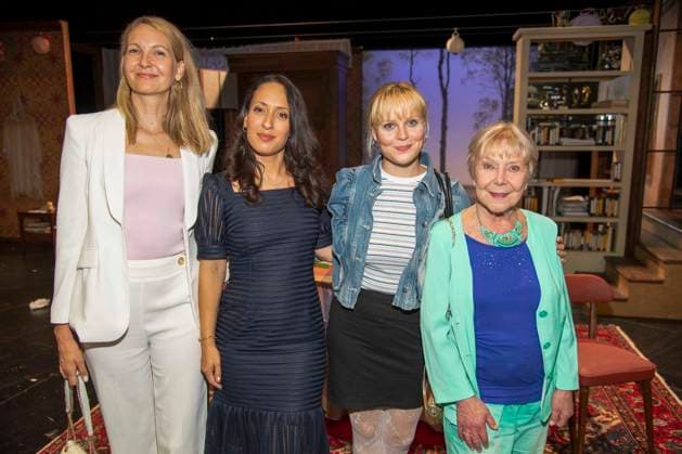 abb Constanze Behrends, Margot Rothweiler, Isabelle Bhuiyan and Jenny Loeffler as guests on the occasion of the German premiere of the play Vanja by the Komoedie am Kurfuerstendamm at the Neues Haus of the Berliner Ensemble on August 03, 2025 in Berlin Berlin Germany