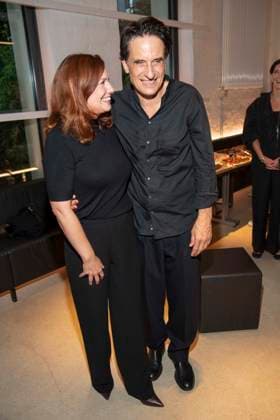 abb Oliver Mommsen and Katja Runge actor girlfriend at the German premiere of the play Vanja by the Komoedie am Kurfuerstendamm at the Neues Haus of the Berliner Ensemble on August 03, 2025 in Berlin Berlin Germany