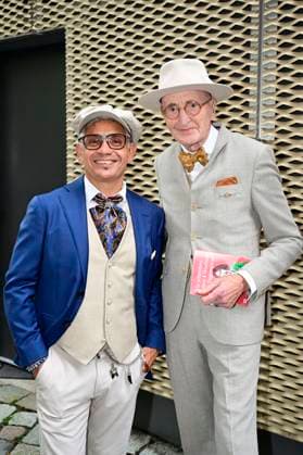Carlos Eduardo Davila Federico and Günther Krabbenhöft at the premiere of the play Vanya at the Komödie am Kurfürstendamm in the Neues Haus of the Berliner Ensemble Berlin, 03 08 2025 Foto:xM.xWehnertx xFuturexImagex vanya_5840