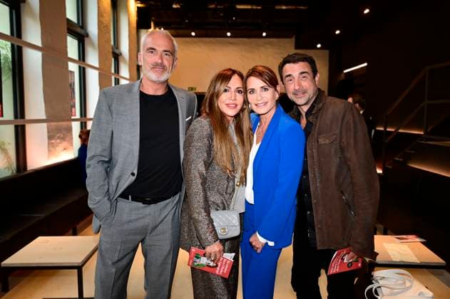 Rene Marchand, Simone Thomalla, Anja Kling and Oliver Haas at the premiere of the play Vanya at the Komödie am Kurfürstendamm in the Neues Haus of the Berliner Ensemble Berlin, 03 08 2025 Foto:xM.xWehnertx xFuturexImagex vanya_5842