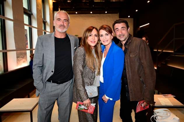 Rene Marchand, Simone Thomalla, Anja Kling and Oliver Haas at the premiere of the play Vanya at the Komödie am Kurfürstendamm in the Neues Haus of the Berliner Ensemble Berlin, 03 08 2025 Foto:xM.xWehnertx xFuturexImagex vanya_5843